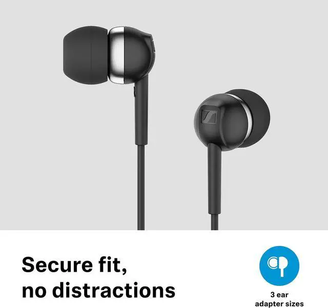 Alt view image 4 of 4 - Sennheiser Consumer Audio CX 80S In-ear Headphones with In-line One-Button Smart Remote  Black