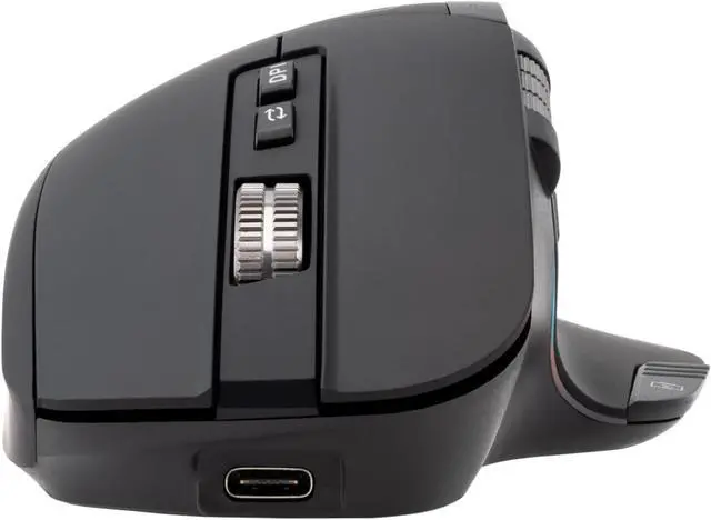 Alt view image 4 of 5 - TELLUR Shade Bluetooth Mouse Silent Click, Rechargeable, 3200DPI, 8 Buttons, 4 Devices Simultaneously, Wireless Mouse with Silent Click, Win, Mac, Android, iOS, USB C, Nano Receiver