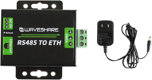 Main image of Waveshare RS485 to Ethernet Converter with High-Speed Low-Power High-Stability Up-gradable Easy to Communicate Between RS485 and RJ45 Port Ethernet