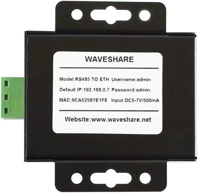 Alt view image 2 of 5 - Waveshare RS485 to Ethernet Converter with High-Speed Low-Power High-Stability Up-gradable Easy to Communicate Between RS485 and RJ45 Port Ethernet