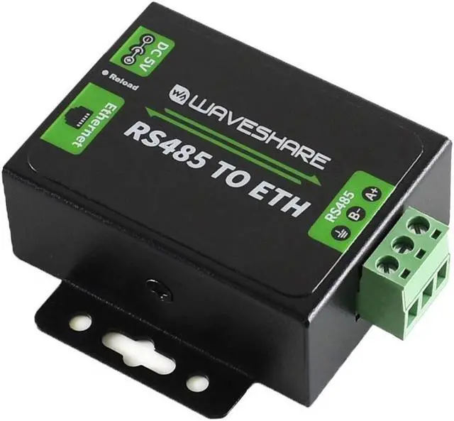 Alt view image 5 of 5 - Waveshare RS485 to Ethernet Converter with High-Speed Low-Power High-Stability Up-gradable Easy to Communicate Between RS485 and RJ45 Port Ethernet