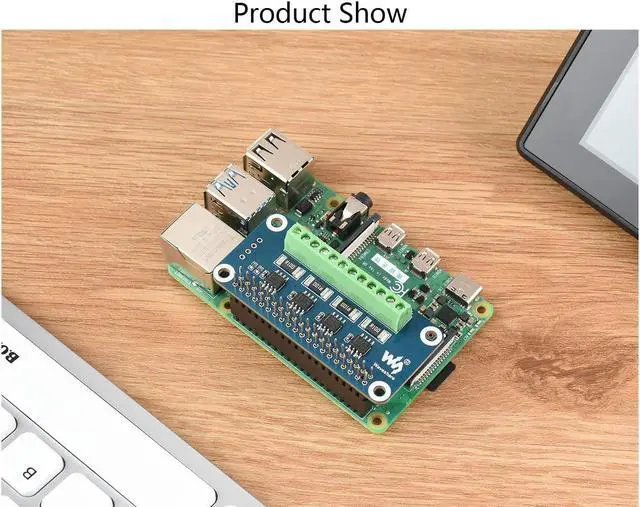 Alt view image 5 of 5 - 4-CH Current/Voltage/Power Monitor HAT for Raspberry Pi 4B/3B+/3B/2B/B+/A+/Zero/W, I2C/SMBus Interface Onboard 0.1 1 Sampling Resistor Measure Bi-Directional Current up to 3.2A Embed 12-bit ADC