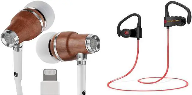 Main image of Symphonized on MFI Earbuds for iPhone + PWR Wireless Neckband Bluetooth Headphones Set