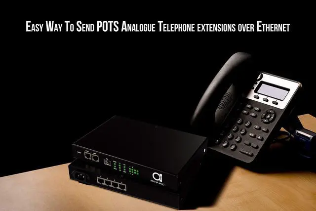 Alt view image 5 of 5 - 4 x POTS Telephone Over Ethernet | LAN | IP Extender - Converter - FXO and FXS Side, 4 in 1 Device - Phone to Ethernet | Phone to Fiber | Phone Over RJ-45 Twisted | Over Active Fiber Optic Connection
