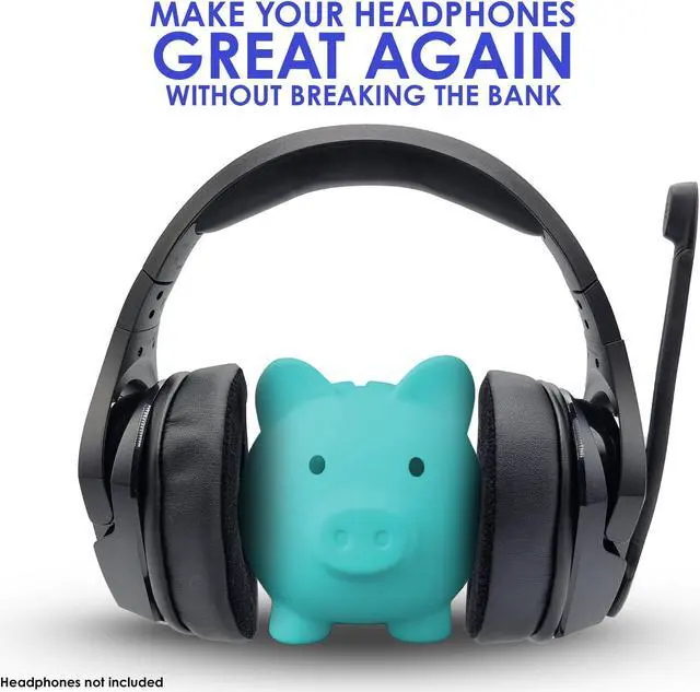 Alt view image 2 of 5 - AHG Upgrade Replacement Hybrid Cloud Stinger Ear Pads Cushions and Headband Cover. Compatible with Kingston HyperX Cloud Stinger Headset. Premium Protein Leather and Velour | Thick AHG FlexiSoft Foam