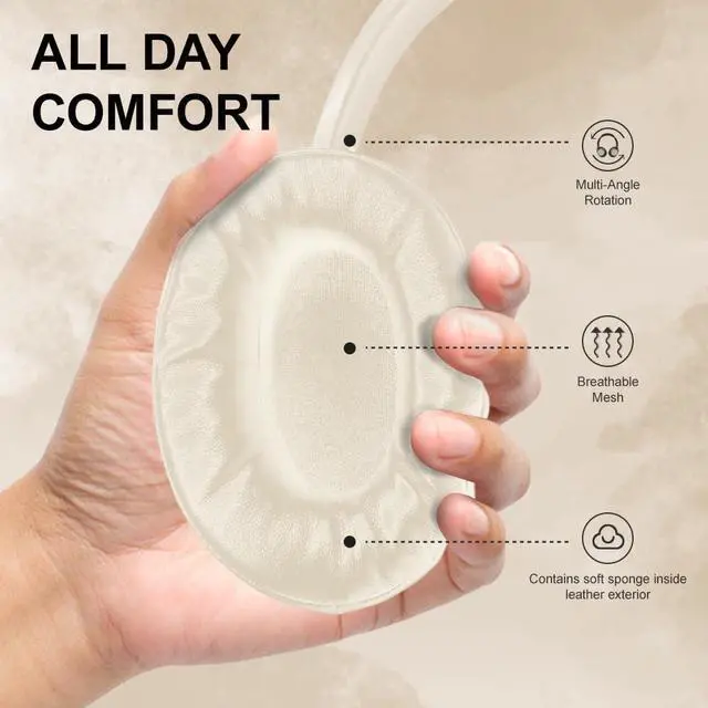 Alt view image 4 of 5 - Soul Ultra Wireless 2 - Wireless Over Ear Bluetooth Headphones, Foldable Design with Comfortable Protein Earpads,USB-C Quick Charging, 65 hrs Playtime,Low Latency,Deep Bass,for Travel,Sport,Gym -Beige