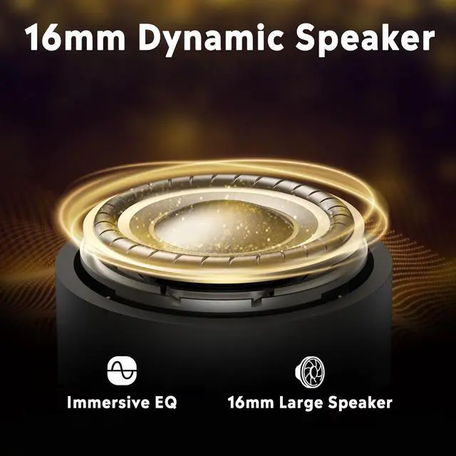 Alt view image 3 of 5 - VOHECHS True Open Ear Wireless Headphones, Bluetooth 5.3 Earbuds with Ear Hooks - 40Hrs Battery Life, LED Display, Stereo  Comfort, Clear Calls, Driving, Cream White