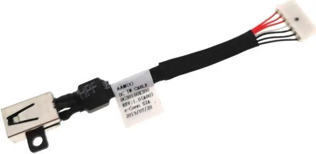 Alt view image 3 of 4 - 5 x DC Power Jack Charging Port Socket Plug in Cable for Dell XPS 15 9530 9550 9560 9570 7590 P56F P56F001 P56F003/Precision 15 5510 5520 5530 5540 M3800 CN-064TM0 064TM0 DC30100X300