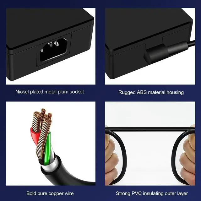 Alt view image 4 of 5 - 240W Zephyrus Charger ADP-240EB B Fit for ASUS ROG Zephyrus G14/G15/G16/M16/S15/S17, ROG Flow X16 GV601/ROG Strix Scar 15, TUF Gaming A15/A16/A17/F15/F16/F17 Laptop AC Adapter