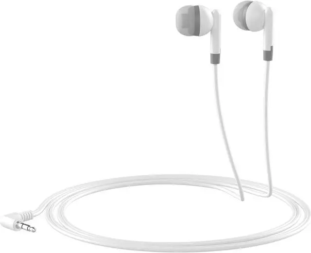 Alt view image 2 of 5 - Maeline Bulk Earbuds with 3.5 mm Headphone Plug - 100 Pack - White