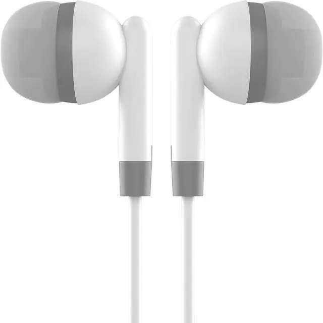 Alt view image 4 of 5 - Maeline Bulk Earbuds with 3.5 mm Headphone Plug - 100 Pack - White