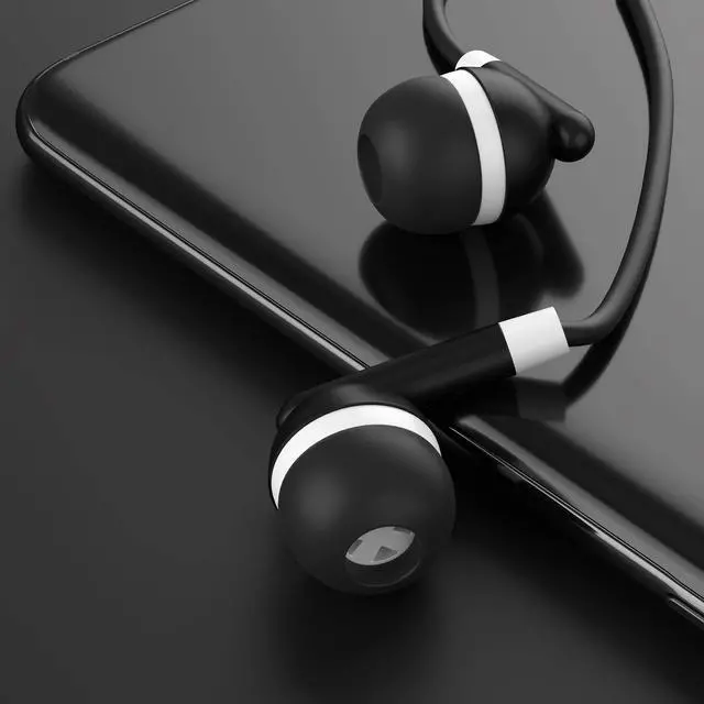 Alt view image 5 of 5 - Maeline Bulk Earbuds with 3.5 mm Headphone Plug - 100 Pack Wholesale Bundle - Black