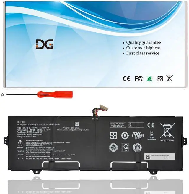 Main image of DGFTB AA-PBMN4VN Laptop Battery Replacement for Samsung Galaxy Book Pro 360 15 NP950XDB NP950XDB-KA1US NP950XDB-KB1US NP950QDB Series BA43-00398 BA4300398 BA43-00398A (15.44V 68Wh/4405mAh)