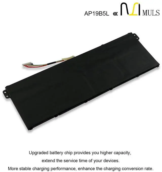 Alt view image 5 of 5 - AP19B5L Laptop Battery Replacement for ACER Aspire 5 A515-43 A515-43-R19L A515-43-R73N A515-43-R6MB A515-43G A515-52 A515-52G SF314-42 SF314-42-R2VJ SF314-42-R2CZ SP314-21N-R5FR Vero AV15-51 54.6Wh