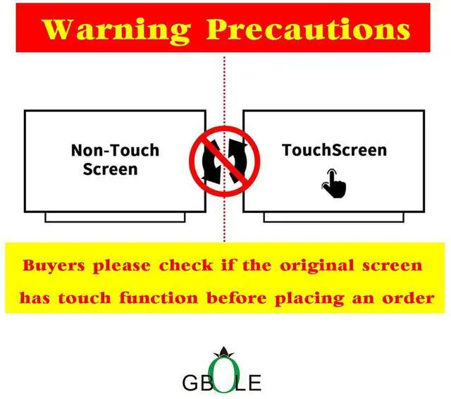 Alt view image 4 of 5 - GBOLE Replacement for Lenovo ideapad 3 15ITL6 Model 82MD LCD LED Display Digitizer Panel 40PIN FHD 1920x1080 (Touch Screen)