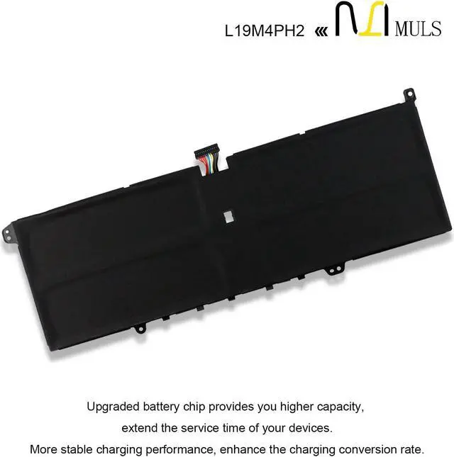 Alt view image 5 of 5 - 60Wh L19M4PH2 L19C4PH2 Laptop Battery for Lenovo Yoga 9 14ITL5 82BG 9-14ITL5-82BG001EIX 9-14ITL5-82BG00B2TW 9-14ITL5-82BG002VTW 9-14ITL5-82BG0056MX 9-14ITL5-82BG00ACGE 9-14ITL5-82BG00CEAX C950 7.68V