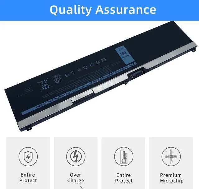 Alt view image 4 of 5 - NBULBL NYFJH 11.4V 97Wh Laptop Battery Replacement for Dell Precision 7530 7730 7540 7740 Series Laptop P34E P34E001 P34E002 P74F P74F001 P74F002 5TF10 0WMRC GW0K9 0NYFJH