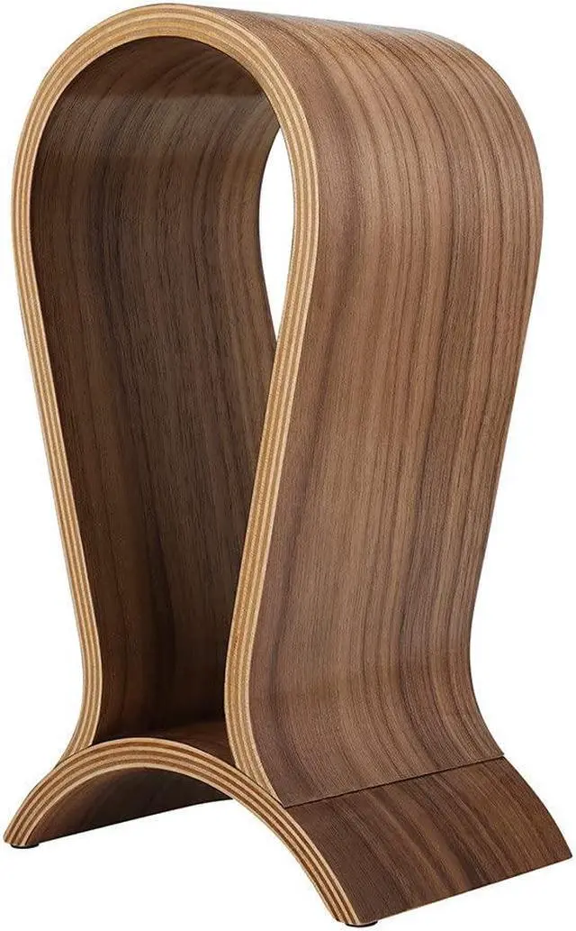 Main image of Headphone Stand Wood, Headset Stand for Desk, Walnut Gaming Headphone Holder Compatible for Sennheiser, Bose, Beats, Razer, AKG, Airpod Max, HyperX, Sony PS4 et.