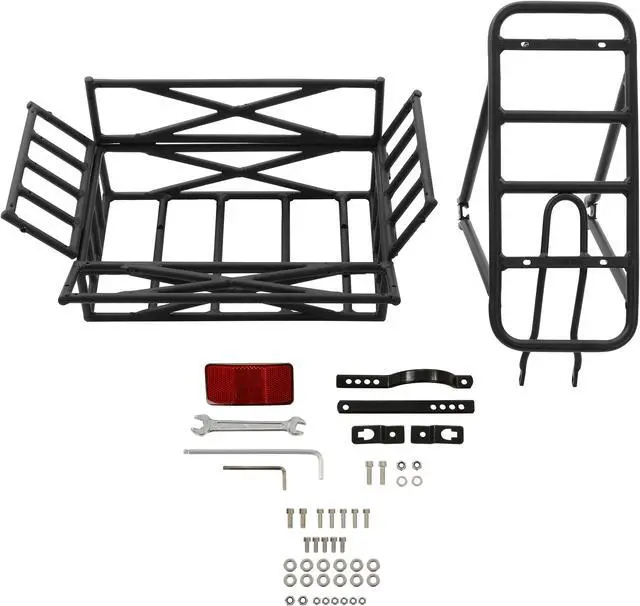 Alt view image 6 of 7 - Large Basket and rear rack for Ecotric 20' folding fat bike