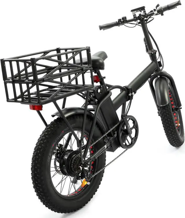 Alt view image 4 of 7 - Large Basket and rear rack for Ecotric 20' folding fat bike
