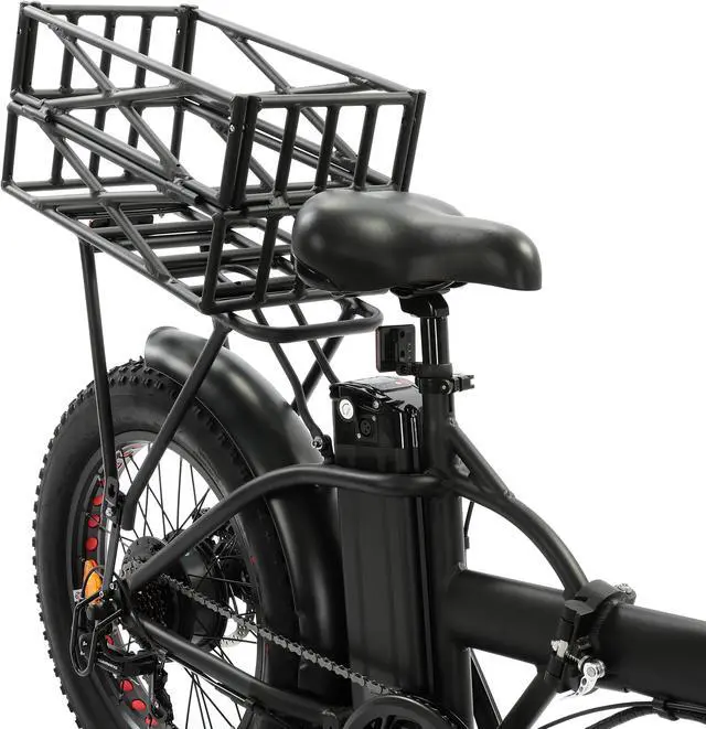 Alt view image 3 of 7 - Large Basket and rear rack for Ecotric 20' folding fat bike