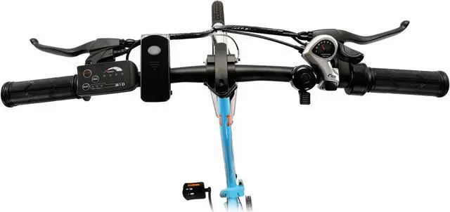 Alt view image 3 of 7 - Ecotric UL Certified 36V 12.5Ah 350W 20inch Blue Starfish fordable electric city bike for teenagers and adults, Shimano 7-speed, dry cell front light