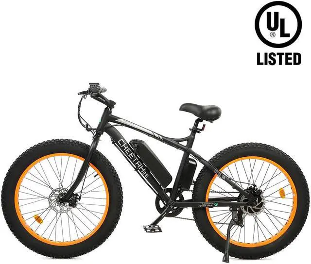 Ecotric 36V 500W Orange Fat Tire Beach Snow Electric