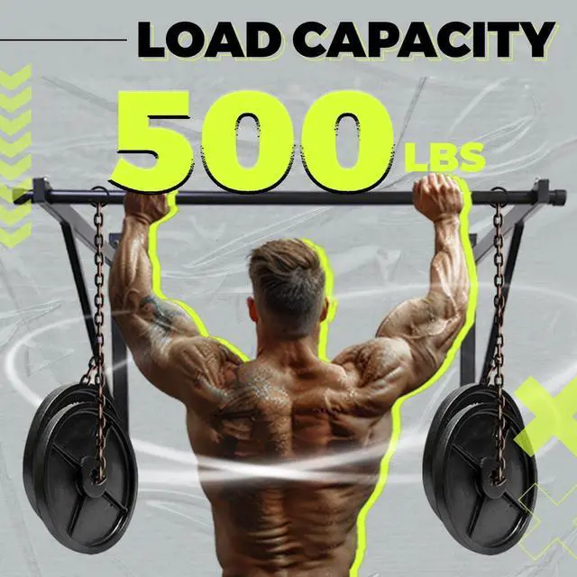 Alt view image 5 of 7 - Ecotric Wall Mounted Pull Up Chin Up Bar Heavy Duty Gym Workout Fitness Home Mount Fitness 500lbs