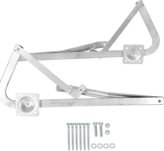 Alt view image 4 of 7 - Ecotric Replacement Attic Ladder Hinge Arms Compatible with 2010-UP Werner Mk 5, WU2210, W2208, W2210 Thick Zinc Attic Ladders Spreader- Pair