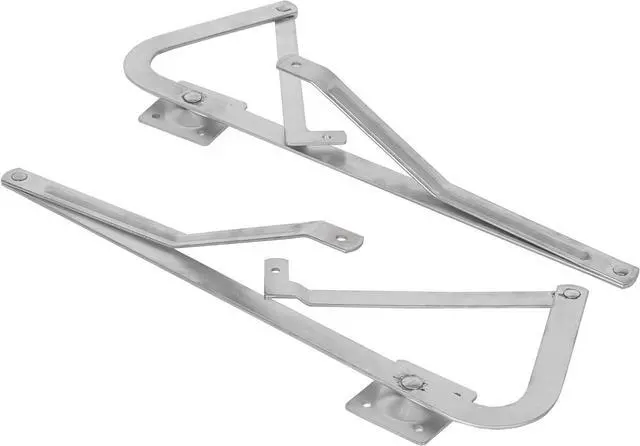 Alt view image 5 of 7 - Ecotric Replacement Attic Ladder Hinge Arms Compatible with 2010-UP Werner Mk 5, WU2210, W2208, W2210 Thick Zinc Attic Ladders Spreader- Pair