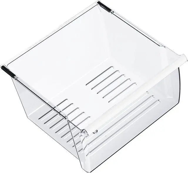 Main image of Ecotric 2188656 Replacement Crisper Drawer Compatible with Whirlpool Kenmore Refrigerator Upper Bin with Humidity Control Plastic(PS) Clear