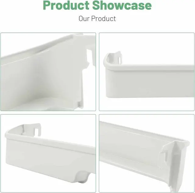 Alt view image 6 of 7 - Ecotric  Refrigerator Door Bin Shelf Compatible with Frigidaire Refrigerator for 891047 AH429868 AP2115858 EA429868 PS429868 Replacement only White ABS Plastic