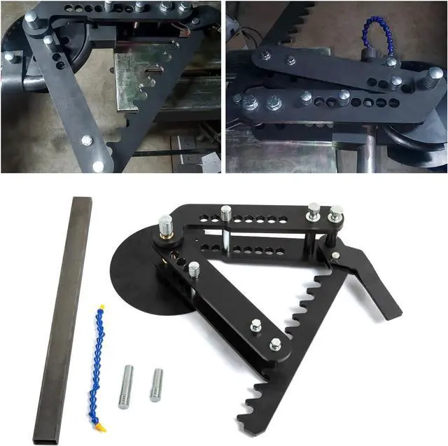 Alt view image 5 of 7 - Ecotric Tube and Pipe Bender Black Oxide Coating Steel Manual Hand Bender Tubing Tube Bender Pipe Bender Replace for WFB2