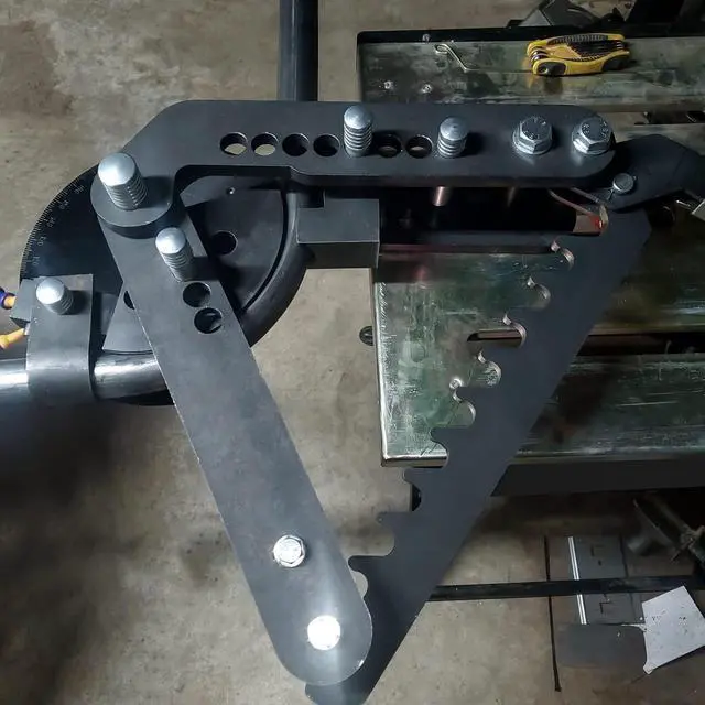 Alt view image 2 of 7 - Ecotric Tube and Pipe Bender Black Oxide Coating Steel Manual Hand Bender Tubing Tube Bender Pipe Bender Replace for WFB2