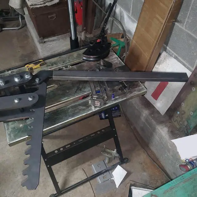 Alt view image 4 of 7 - Ecotric Tube and Pipe Bender Black Oxide Coating Steel Manual Hand Bender Tubing Tube Bender Pipe Bender Replace for WFB2