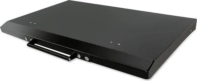 Alt view image 2 of 7 - Ecotric Black Outdoor BBQ 36" Griddle Grill Hard Cover Lid Waterproof Aluminum Compatible with Blackstone & More (No Diamond Plated)