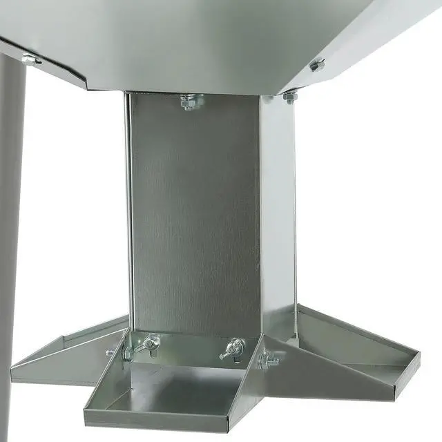 Alt view image 6 of 7 - Ecotric 450LB Capacity Big Game Gravity Deer Feeder Galvanized Steel Hunting w/o Foot Kit