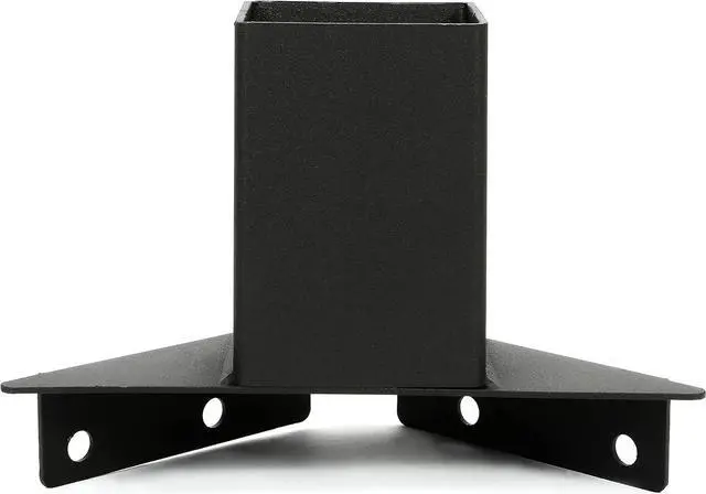 Alt view image 4 of 7 - Ecotric Deer Stand Brackets 4 x 4 Compound Angle Elevator Brackets for Deer Stand Hunting Blinds Shooting Shack Tree House Observation Decks, Heavy Duty 12-Gauge Steel Black Powder Coated - Set of 4