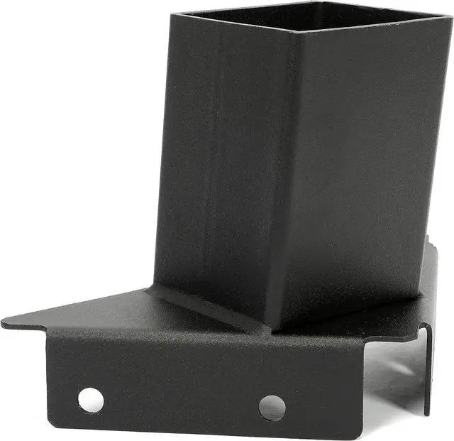 Alt view image 6 of 7 - Ecotric Deer Stand Brackets 4 x 4 Compound Angle Elevator Brackets for Deer Stand Hunting Blinds Shooting Shack Tree House Observation Decks, Heavy Duty 12-Gauge Steel Black Powder Coated - Set of 4