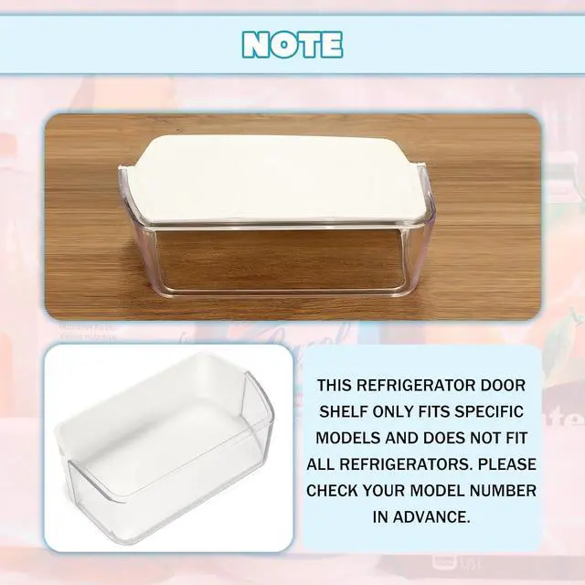 Alt view image 6 of 7 - Ecotric DA97-12650A Refrigerator Door Shelf Bin Compatible with Samsung Refrigerator (Right Side) Fridge Shelf Replace DA63-07104A DA63-06963A RFG298HDRS RF263beaesr RF260beaesr RF261beaesr AP5620330