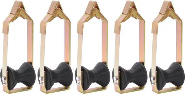 Alt view image 2 of 7 - Ecotric Universal 5PCs Cable Rollers 3" in diameter Aerial Construction Lineman Tools outdoor Steel+Plastic Zinc-Plated including fiber optic cable