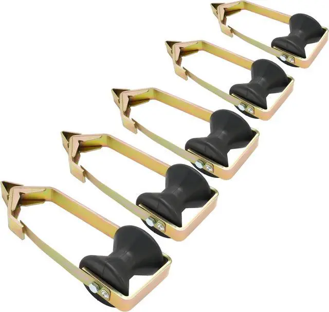 Alt view image 5 of 7 - Ecotric Universal 5PCs Cable Rollers 3" in diameter Aerial Construction Lineman Tools outdoor Steel+Plastic Zinc-Plated including fiber optic cable