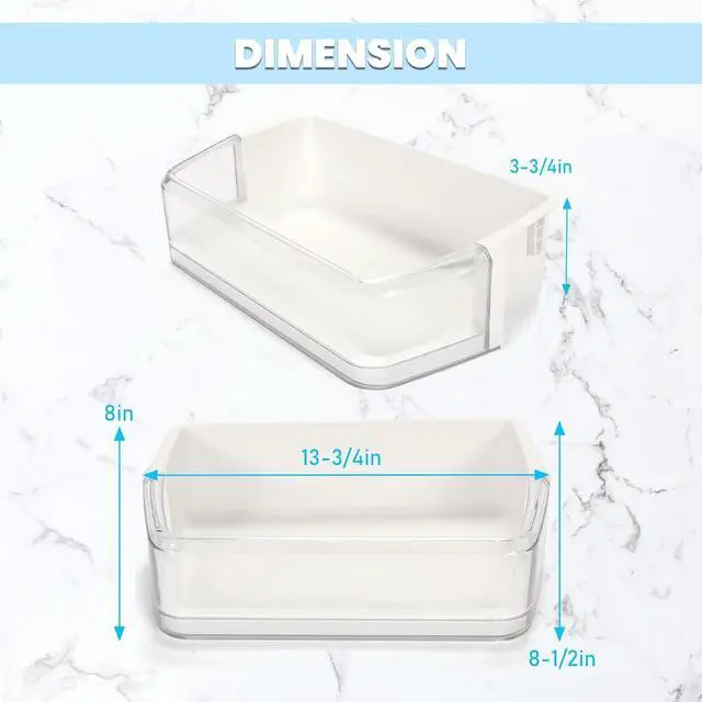 Alt view image 2 of 7 - Ecotric DA97-06419C DA63-04314 Right Side Refrigerator Door Shelf Door Bin Compatible with Samsung RH Replacement only