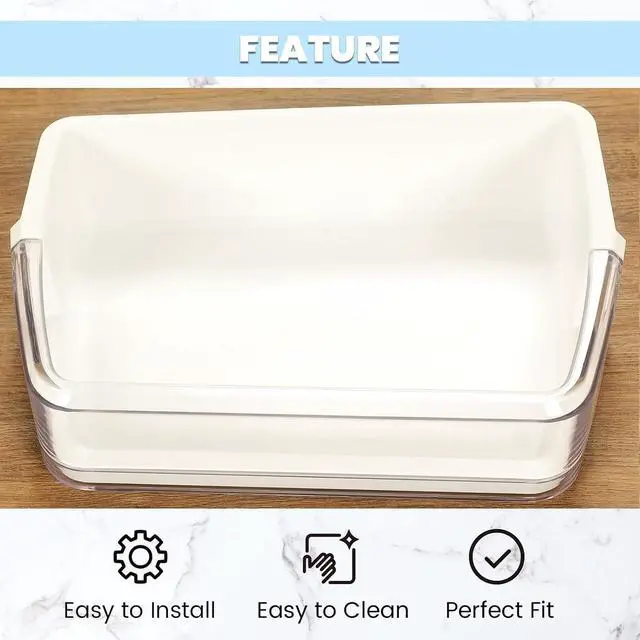 Alt view image 4 of 7 - Ecotric DA97-06419C DA63-04314 Right Side Refrigerator Door Shelf Door Bin Compatible with Samsung RH Replacement only