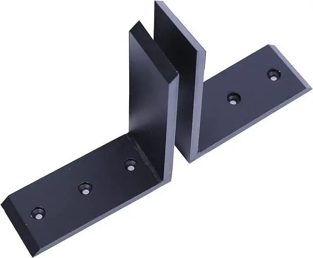 Alt view image 3 of 7 - Ecotric 2Pcs Heavy Duty Black Steel 6"x8" Countertop Support Brackets Corbel Lot L Shelf for Table Bench, Bar Tops, Cabinetry, Shelves and DIY 500 LBS
