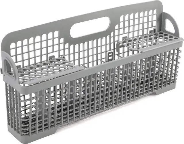 Main image of Ecotric Universal 8531233 Dishwasher Silverware Basket Compatible with Whirlpool Kenmore Dishwasher Accessory WP8531233 AP6012898 PS11746119 WP8531233VP Replacement Utensil Rack Basket Gray