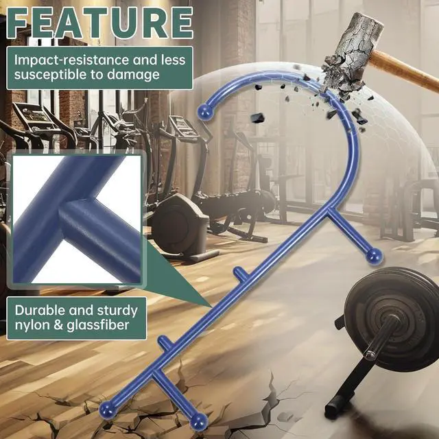 Alt view image 5 of 7 - Ecotric Blue Manual Massager Hook Muscle Trigger Point Tool Self Massage Therapy Fibromyalgia Pain Relief for Shoulders,Neck, Upper and Lower Back