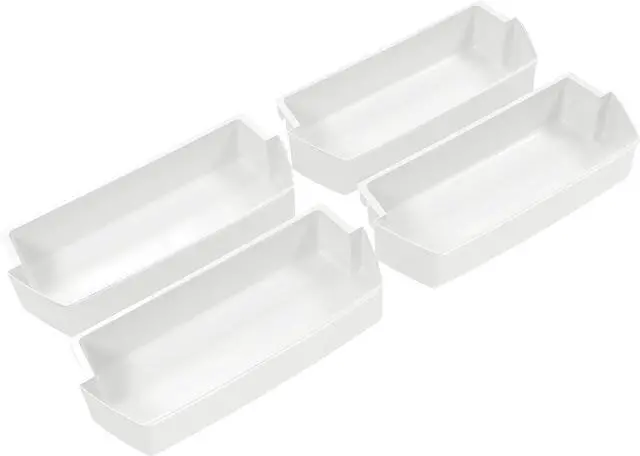 Main image of Ecotric 2187172 Replacement Refrigerator Door Bin Shelf Compatible with Most Roper, Kitchenaid, Kirkland and Whirlpool models Refrigerator Door Bin White - 4 PCS
