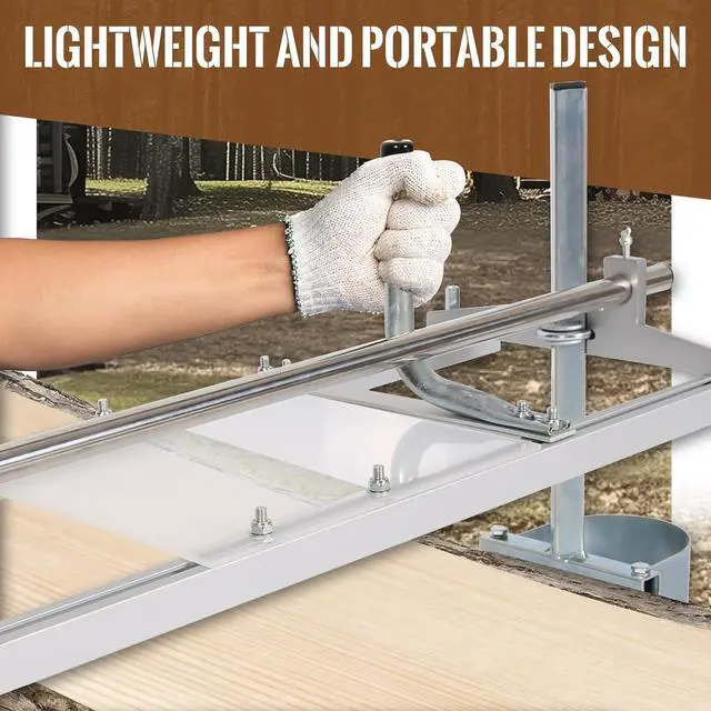 Alt view image 5 of 7 - ECOTRIC 14"- 36" Chainsaw Mill Portable Sawmill Bar Chain Saw Mill Log Planking Lumber Cutting Aluminium & Steel for Builders/Woodworkers