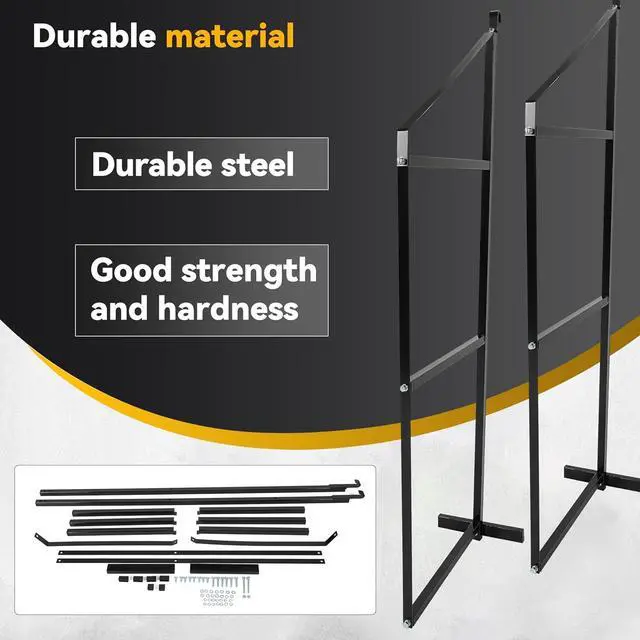 Alt view image 4 of 7 - Ecotric  60 1/2" X 22 1/8" Container Shelving Shelf Bracket Universal for Shipping Container Hang & Hook Shelving Brackets Storage Cargo Shelves -2PCS